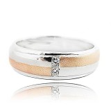 แหวนทองคำขาว แหวนเพชร แหวนคู่ แหวนแต่งงาน แหวนหมั้น - R3065DWG